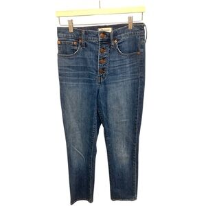 Madewell the Perfect Vintage Crop Jean Size 26 GUC Dark Wash X0864